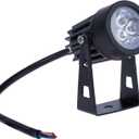 LemonBest Outdoor LED Landscape Up Down Light Spotlight Low Voltage 12V for Yard Step Lawn Lighting