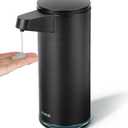 AIKE SensePro Automatic Soap Dispenser Type-C Rechargable, Stainless Matte Black Coating 12.8 fl.oz. for Liquid Soap