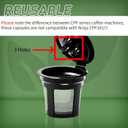 Coffee Filter for Ninja Dual Brew Coffee Maker, 2 Pack K Cup Reusable Coffee Pods and 2 Pack Coffee Maker Filter