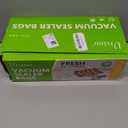 Vixino Vacuum Sealer Bags, 30 Reusable Vacuum Sealer Bags for Food, BPA-Free, Meal Prep and Sous Vide Cooking,Works for Handheld Sealer and Vac Sealer Machine with External Vacuum Systems (30 XL (12"x19"))