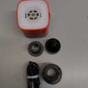 ETENWOLF AIR 3 Air Pump for Inflatables with 2600 mAh Battery & Camping Light, Ultra-Fast and Mini Electric Air Pump, Inflate Deflate for Air Mattress, Pool Floats, Vacuum Storage Bags (Vivid Orange)