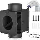 Metal Dryer Duct Lint Trap,Indoor Dryer Vent Kit with Lint Catcher,Secondary Lint Trap with 4inch 8FT Dryer Vent Hose,2 Clamps,Lint Trap for Electric Dryers Vent and Gas Dryer Vent