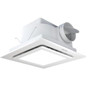 Bathroom Exhaust Fan with Light, 12 INCH, Upgraded Quiet Square Vent Fans with LED Light, 141 CFM, for Bathroom, Office, Home