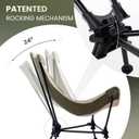 Folding Rocking Camping Chair with High Back, Carry Bag, Standard