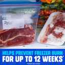Ziploc Brand Gallon Freezer Storage Bags, Stay Open Design, Easy to Fill, 1 gal, 28 ct