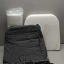 Chair Cushions for Dining Chairs, 2" Thick Seat Cushions for Kitchen Chairs, D-Shaped Chair Pads with Washable Cover, Ties and Non Slip Backing, 17'' x 16'', Set of 6, Dark Grey