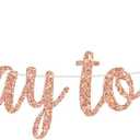 10 x Pumpkin 1/2 Way to One Banner, Fall Half Birthday Decorations Girl, Happy 6 Months, Little Pumpkin Baby Shower Birthday Party Decorations, Rose Gold Glitter