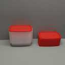 Qinyoung 18 Pcs 33 Oz/ 4 Cups Plastic Food Storage Containers with Lids Portion Box Sets with Cover Stackable Plastic Containers with Lids Microwave Freezer Dishwasher Safe (Red)