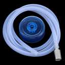 Food Grade Silicone Water Pump Hose and Weight Block Set for 5 Gallon Water Bottle Pump Buckets Hose Replacement, 304 Stainless Steel Filter, 1/4'' ID 6.56 Inch Hose Fits 0.22-0.31In Interfaces