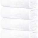 Tens Towels Pack of 4 Extra Large Bath Towels 30 x 60 Inches, 100% Cotton, Larger & Lighter Weight, Quicker to Dry, Super Soft and Absorbent, Perfect for Bathroom, White