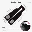 Double Car Headrest Hooks - 2 Pack Car Seat Hooks for Purses, Bags Grocessories, and Handbags, Sturdy&Easy to Use, Car Back Seat Organizers Car Accessories (Black)