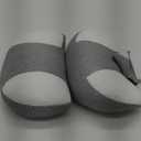 Momcozy Plus W Shaped Pregnancy Pillow for Sleeping, Adjustable Maternity Pillow for Side Sleepers, Portable Wedge Belly Support, Compact Design for Back Belly and HIPS, Grey and White