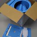 BluSwim Standard Pool Wall Skimmer for Above Ground Pools, Heavy Duty ABS Through Wall Pool Skimmers with Return Jet & Vacuum Plate, Thru-wall Skimmer Kit Compatible with All Width 6 '' Openings