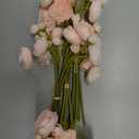 Letjolt Ranunculus Artificial Flower Pink Silk Flowers Faux DIY Bouquet for Wedding Engagement Centerpieces Arrangements Bridal Shower Decorations Home Decor 18pcs
