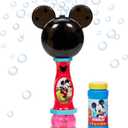 Little Kids Disney Mickey Mouse Light and Sound Musical Bubble Wand, Includes Bubble Solution, Multi (20511)