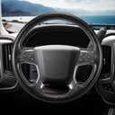 Steering Wheel Cover for Chevy Silverado 1500 2014-2018/2500 2500HD 3500 3500HD 2015-2019/ 4500HD 5500HD 6500HD 2019-2024/ Suburban Tahoe 2015-2020/ Traverse 2018-2023 Chevrolet