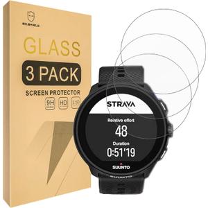 2 x Mr.Shield Screen Protector compatible with SUUNTO Run [Tempered Glass] [3-PACK] [Japan Glass with 9H Hardness]