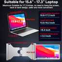 Laptop Screen Extender, 15.6" FHD 1080P IPS Portable Monitor for Laptop, Dual Monitor Extender for 13"-17.3" Laptops, Compatible with MacOS, Windows