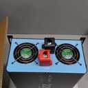 2200 Watts Pure Sine Wave Inverter 12V DC to 110V AC, 4400W Peak Power, 4 AC Outlets, USB & Type-C Port, Adjustable Input for Lithium Battery, RV/Truck/Boat/Solar Backup with LCD Remote (Blue)