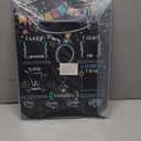 Blue Panda Baby Milestone Chalkboard - Monthly Photo Prop & Baby Growth Board - Birthday Milestones Board - Reusable Chalk Surface & Infant Tracker - 12 x 15.6 in, Vertical, Blue