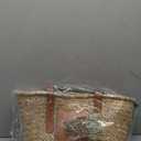 Straw Basket Tote Bag for Women PU Leather Strap Hollow Woven Top Handle Straw Purses and Handbags