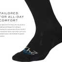 2XU Unisex 24/7 Compression Socks - Enhance Circulation & Reduce Fatigue - Black/Black (Black)