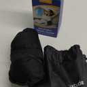 SmartTravel Travel Products Inflatable Lumbar Support Pillow for Airplane & Office  Firm, Adjustable Back Cushion for Long Flights (1. Vintage Black)