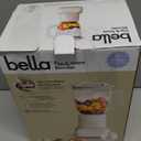 bella 10 Speed Countertop Blender, Juicer & Smoothie Maker, Fits-anywhere™ Kitchenware, Slim Flip & Store Design, Dishwasher Safe 48oz Capacity Pitcher & Lid, Stainless Steel Blade, 450 Watt, Oatmilk