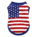 American Flag Inspired Dog Vest: Perfect Dog Shirt, Ideal Tank Top for Everyday Wear, Independence Day Celebrations Crafted Materials for a Cute and Stylish Look Blue S