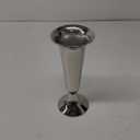 Deco 79 Aluminum Metal Decorative Vase Fluted Centerpiece Vase, Flower Vase for Home Decoration 4" x 4" x 10", Silver