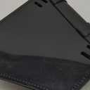 Black Synthetic Leather Black Jack Motorcycle Swingarm Bag for Sportster/Dual Shock Models - Black with Black Buckle - Made in USA by Willie & Max [59778-05]