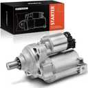 A-Premium Starter Motor Compatible with Honda Civic 1999-2000 1.6L, 12V 1.0KW 9-Teeth Clockwise, Replace # 31200-P27-J01, 31200-P2T-J01