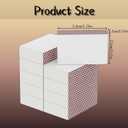 LONGIM 60pcs Blank Matches Boxes for DIY Craft, 2.28x1.41x0.59in White Small Storage Container Bulk Matchboxes Double-Sided Honeycomb Strikers Wedding & Birthday Party Favor Supplies, Empty Matchboxes