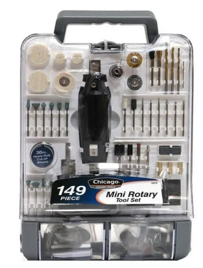 Chicago Power Tool 63516 Mini Rotary Tool Set - 149 Piece