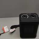 1500W Small Space Heater for Indoor Use, PTC Ceramic Space Heater with Thermostat, 3 Modes, Safety Quiet Heating, Multiple Protection, Portable Heater for Office Room Desk Use