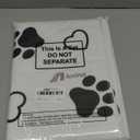 AceOrbit 24x36 Inch Non-Slip Dog Grooming Mat for Table Dog Vet Mat Black and White Paw Print Pet Grooming Pad for Cat Pet Checkups Rehabilitation Bath, Waterproof and Easy to Clean