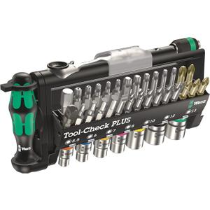 Wera 056490 Tool-Check Plus Bit Ratchet Set with Sockets - Metric Wera 056490 Tool-Check Plus Bit Ratchet Set with Sockets - Metric