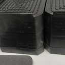 Bed Risers Furniture Risers Heavy-Duty Rectangular Adjustable Block Lift To 3 Inches And 4.3 Inches Desk, Sofa, Chair Legs, Refrigerator, Washing Machine Support Up To 4000 Pounds (2 Layer (3 Inches), Square-Black-4 Pack)