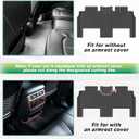 Cartist Floor Mats for Chrysler Pacifica Hybrid 2017-2026, All Weather Cargo Liner for Pacifica Accessories, Heavy Duty TPE Car Mats, Car Accessories