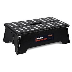 Flottian 5" Folding Step Stool for Adults and Kids 15-Inch Extra Wide Stool Holds Up to 300 lbs,Non-Slip Folding Stools with Handle,Compact Plastic Foldable Step Stool for Bathroom,Kitchen,ect