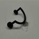 HouseAid Stainless Steel Towel Ring for Bathroom, Hand Towel Holder, Modern Semi-Circular Hand Towel Rack, Wall Mounted, Matte Black