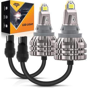 Auxbeam Upgraded 921 Bulb for Backup Reverse Light, 44W 6000 Lumens 500% Extremely Bright 912 W16W T15 Bulbs, Error Free, Pack of 2