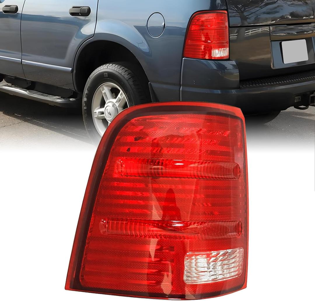 Tail Light Assembly Compatible with 2002 2003 2004 2005 Explorer Rear Brake Tail Lamp Replacement w/o Bulbs Replacement FO2800159 1L2Z13405AA (Left Driver Side)