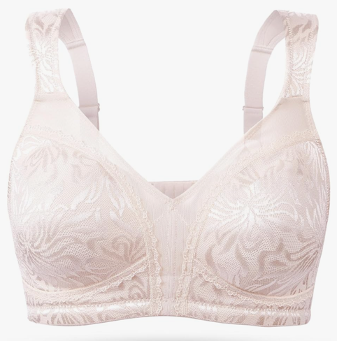 Wingslove Women's Full Coverage Non Padded Comfort Minimizer Wire-Free Bra Plus Size 48D Wingslove Women's Full Coverage Non Padded Comfort Minimizer Wire-Free Bra Plus Size 48D