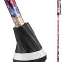 Walking Cane PANZHENG Cane for Man/Woman | Mobility & Daily Living Aids | 5-Level Height Adjustable Walking Stick | Comfortable Plastic T-Handle Portable Walking Stick Folding Cane