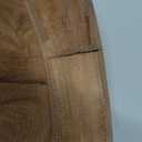 Tray Acacia Wood Round Serving Tray with Iron Handles for Coffee Table Decor Centerpiece Kitchen Counter (12" X 12" X 1.6")