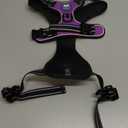 PoyPet No Pull Dog Harness, Reflective Comfortable Vest Harness with Front & Back 2 Leash Attachments and Easy Control Handle Adjustable Soft Padded Pet Vest for Small to Large Dogs (Purple,L)