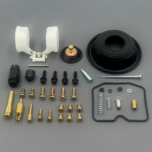 Carburetor Rebuild Kit for Kawasaki 1987-2018 Version KLR650 Single Cylinder with Main Jet #140#142#145#148#150#152 Pilot Jet #38#40