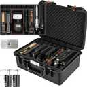 Gun Pistol Case for Multi Handguns - Holds Multiple Hand Guns Case & Magazines, Pre-cut Waterproof Carrying Hard Shell Pistol Case for Pistols, Storage Box for Beretta, Smith and Wesson, for Glock
