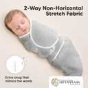 KeaBabies 3-Pack Organic Baby Swaddle Sleep Sacks - Swaddles for Newborns, Infant 0-3 Months, Baby Girls, Boys, Soft & Snug Newborn Sleep Sack, Nursery Swaddling Blankets (Nordic, One Size)